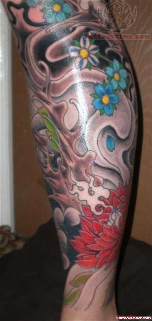 Japanese Leg Tattoos Design