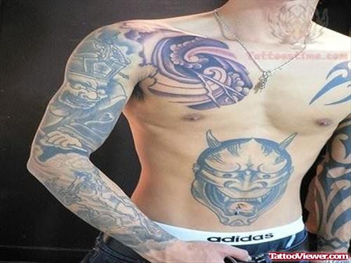 Japenese Art Tattoo Design