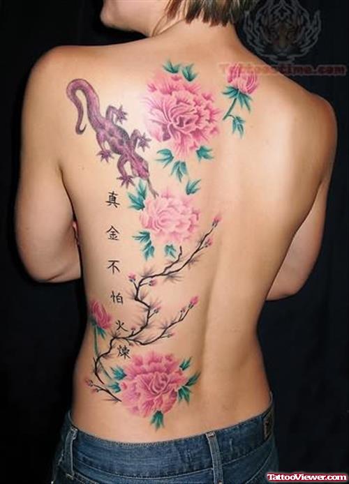 Flower Tattoo Pictures On Back
