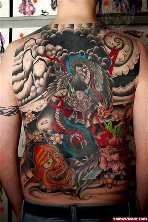 Dragon Japanese Tattoo Design On Full Body
