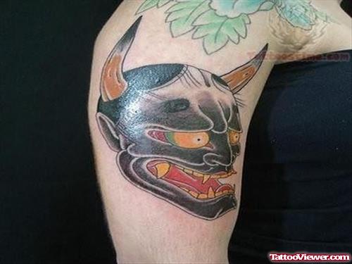 Beautiful Japanese Devil Tattoo