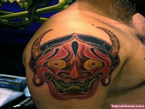 Awesome Japanese Tattoo On Shoulder