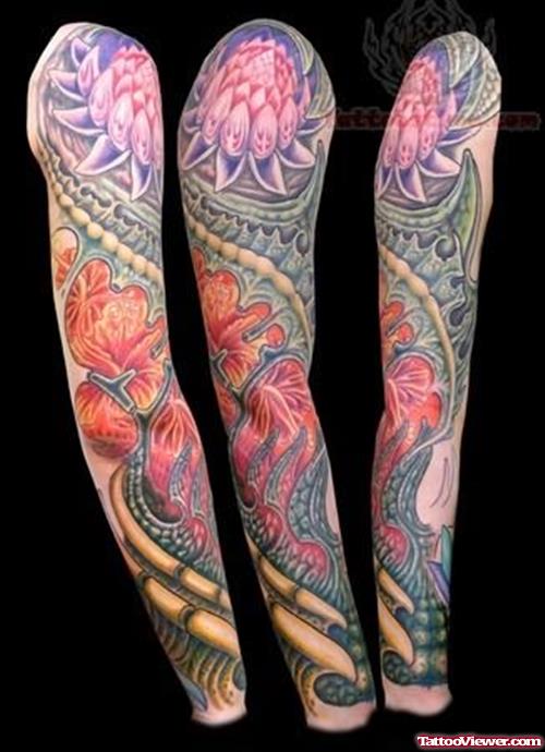 Flower Tattoos On Sleeves