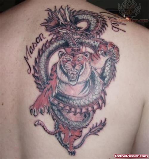 Dragon Japanese Tattoo On Back