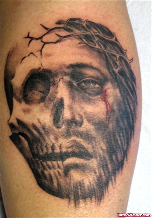Jesus Skull Tattoo