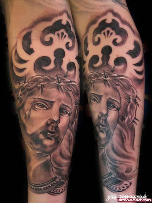 Unique Jesus Tattoo