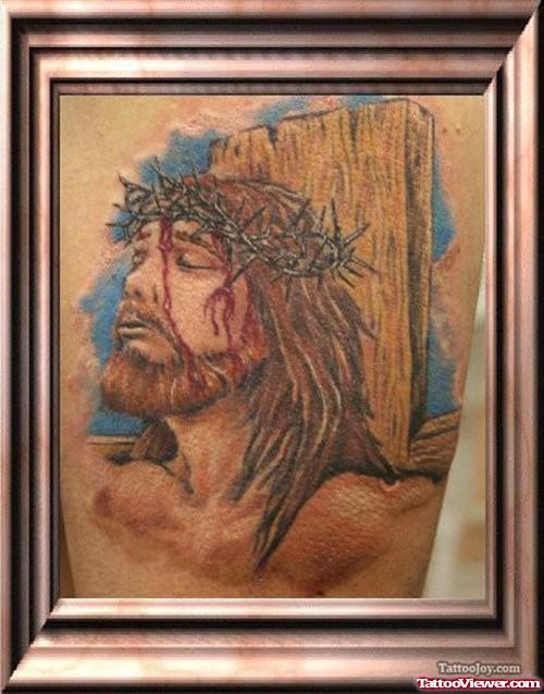 Injured Jesus Christ Tattoo