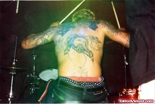 Amazing Jesus Tattoo On Back
