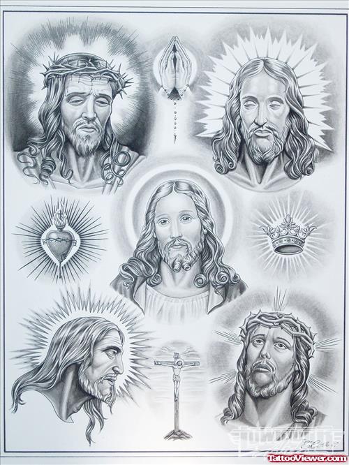 Jesus Christ Tattoos Designs For Men