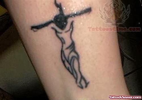 Tribal Religious Jesus Tattoo