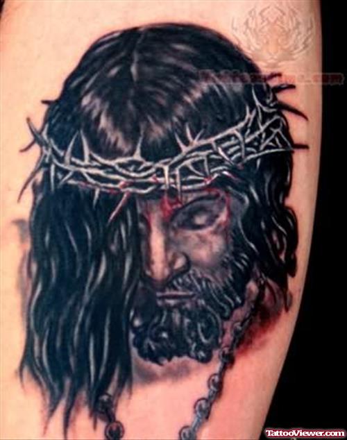 Jesus Web Portrait Tattoo