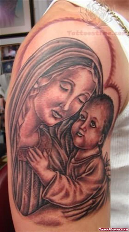 Mary Jesus Tattoo