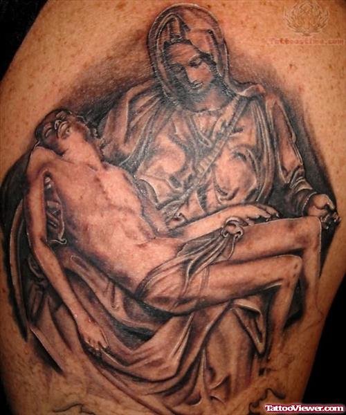 Mary Jesus Tattoo Design