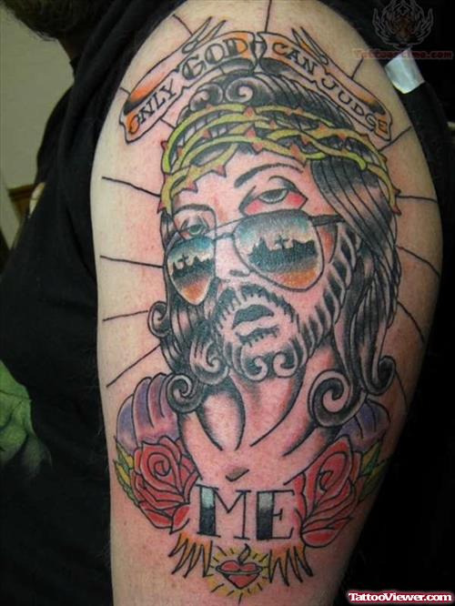 Jesus Funky Tattoo