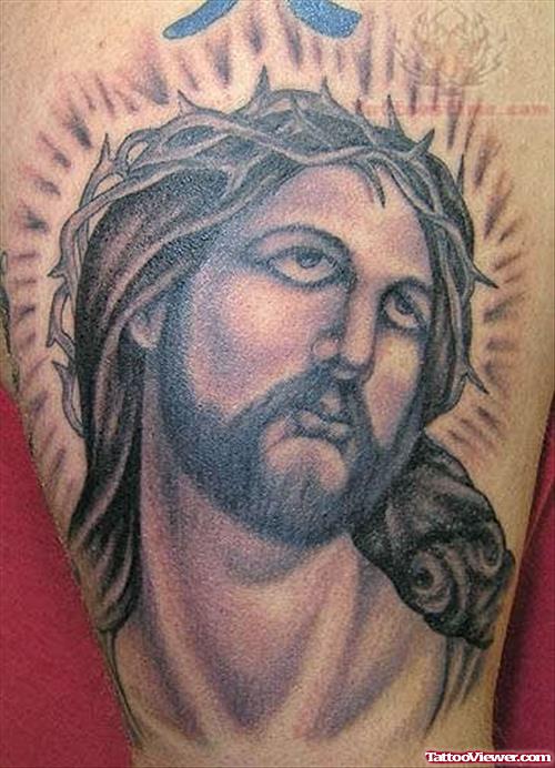 Jesus Charming Face Tattoo