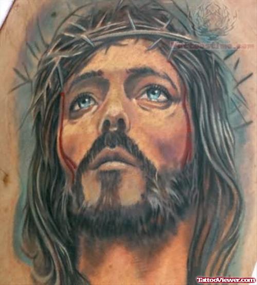 Barbed Jesus Tattoo