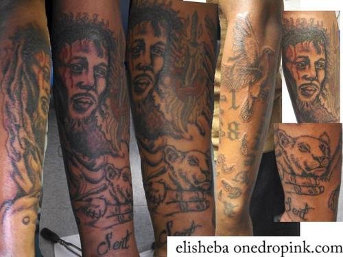 Jesus Tattoo On Full Sleeve