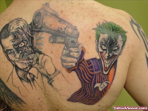 Joker Tattoos On Back