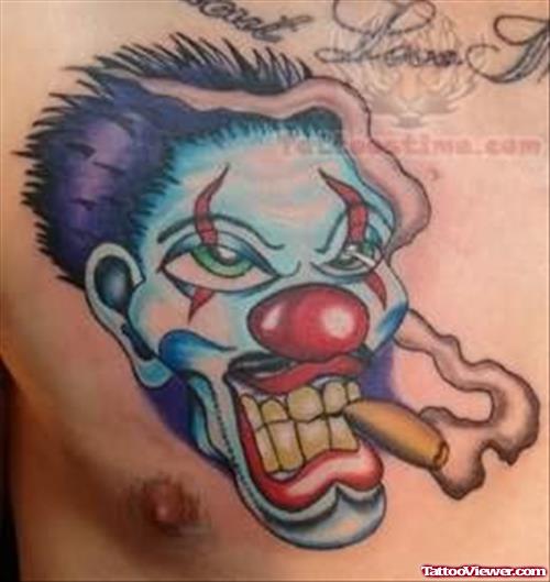 Joker Smoking Tattoo