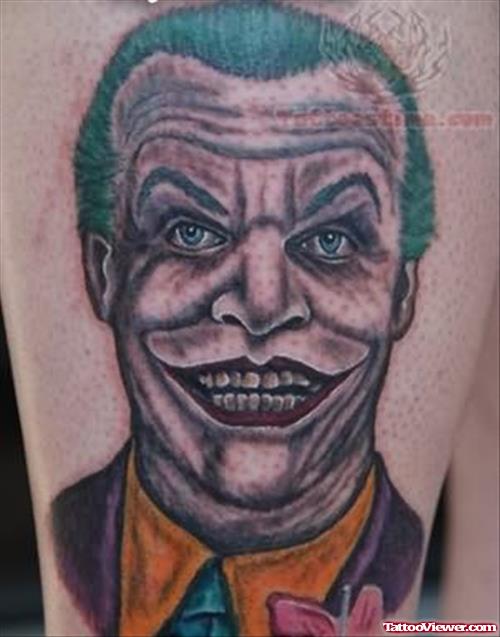 Web Ryan Joker Portrait Tattoo