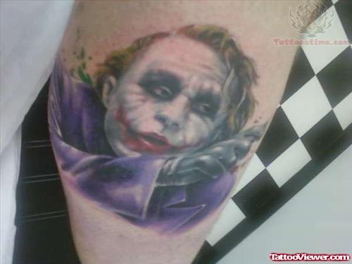 Joker Colourful Tattoo