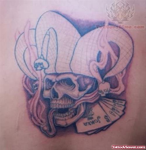 Normal Joker Skull Tattoo
