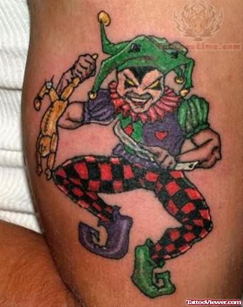 Funny Joker On Muscle