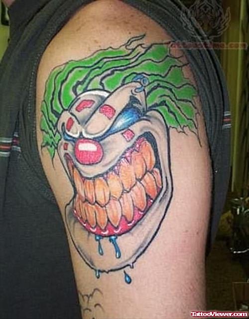 Big Face Joker Tattoo