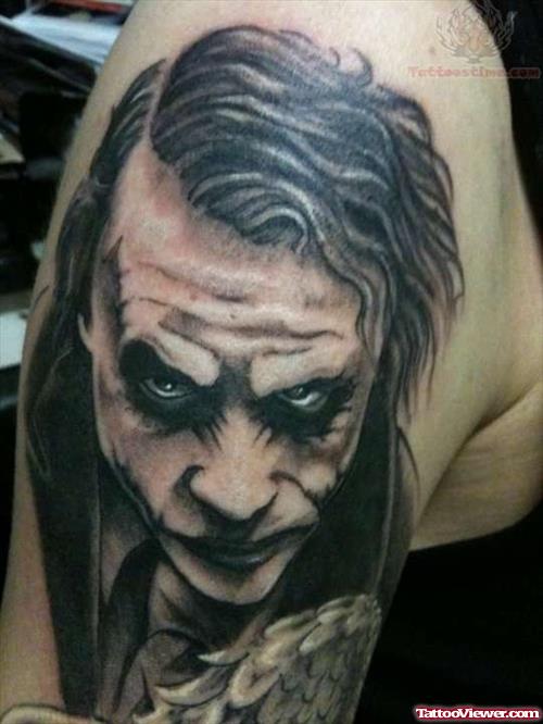 Joker Black And White Tattoo