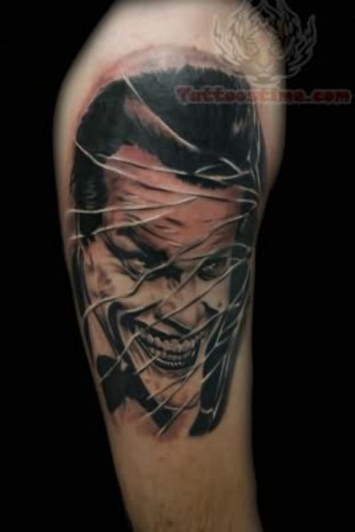 Joker Portrait Tattoo