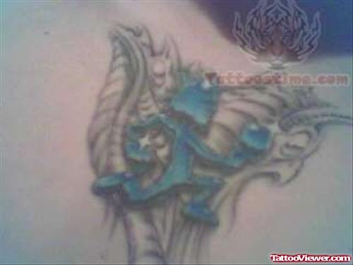 Blue Juggalo Tattoo
