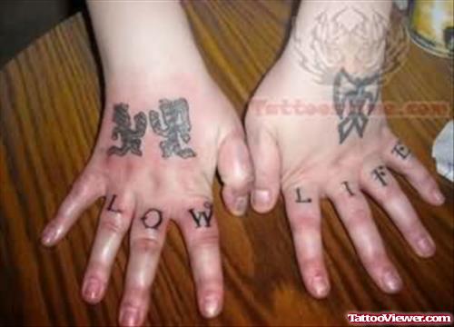 Juggalo Tattos On Hands