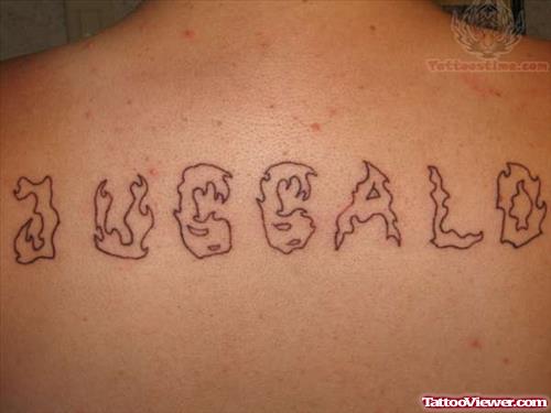 Juggalo Tattoo For Upper Back