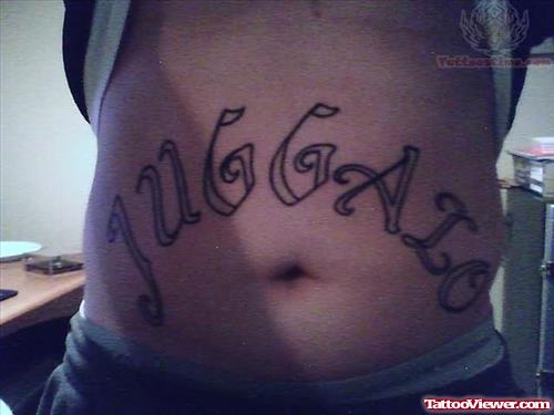 Juggalo Tattoo On Belly