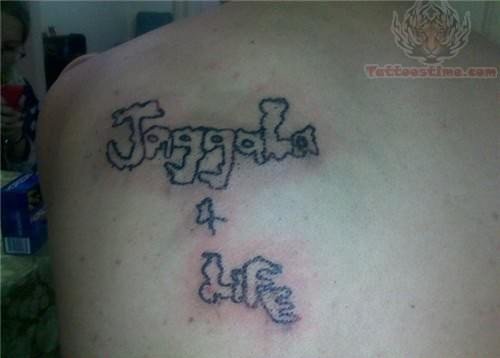 Juggalo For Life Tattoo on Back