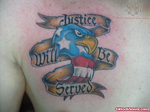 Justice Will Be Served Tattoo