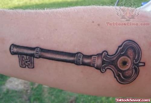 Old Design Key Tattoo
