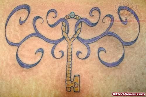 Rope key Tattoo Design