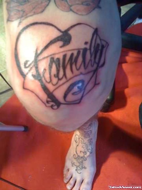 Family Tattoo On Knee