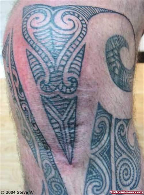 Latest design Tattoo On Knee