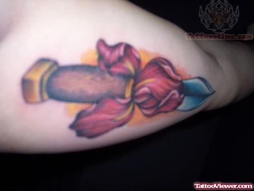 Famous Knife Dagger Tattoo