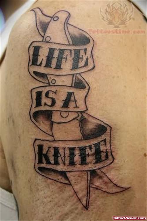 Latest Tattoo Pictures of Knife and Dagger
