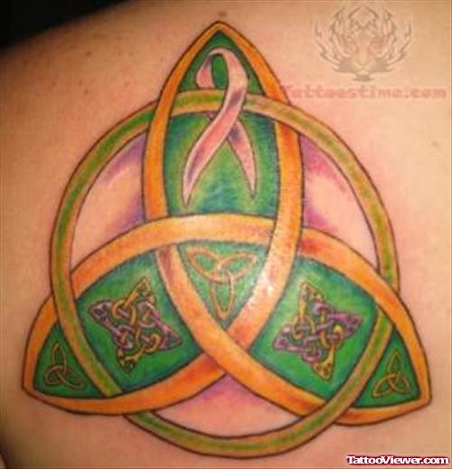 Celtic Knot Tattoo With Ribbon