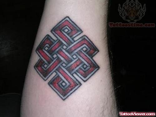 Knot Trendy Tattoo On Arm