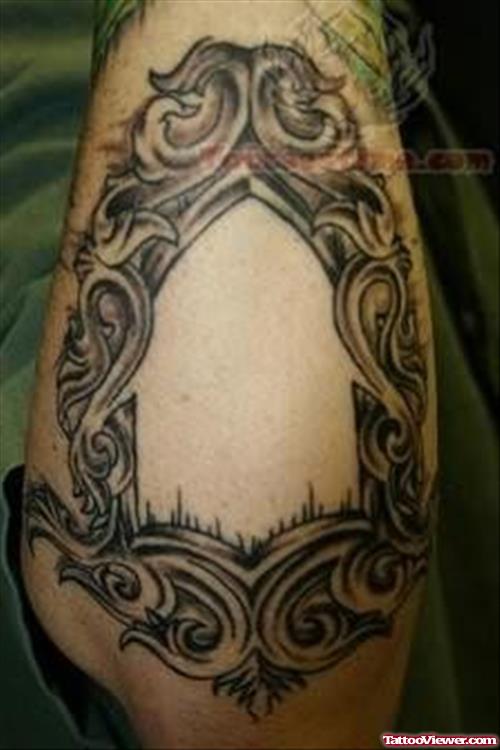 Elegant Knot Tattoo On Elbow