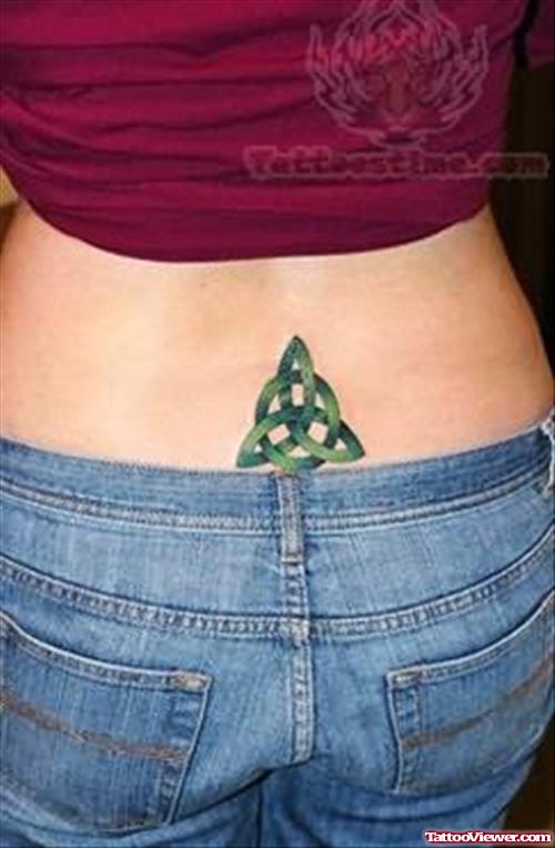 Celtic Knot Tattoo on Lower Back