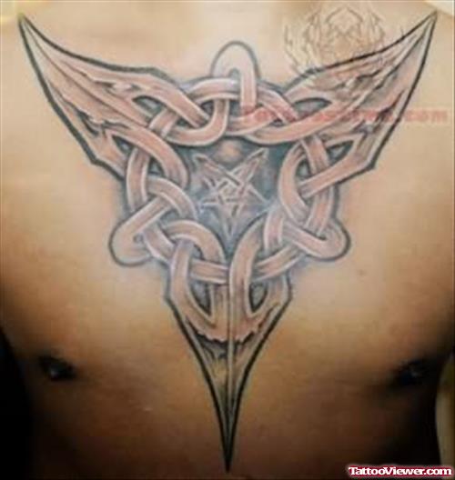 Celtic Knot Tattoo Design On Chest