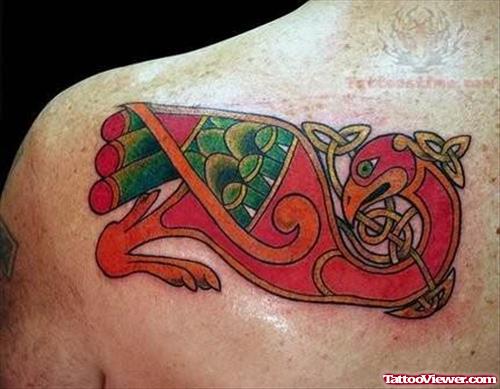 Amazing Knot Tattoo On Back