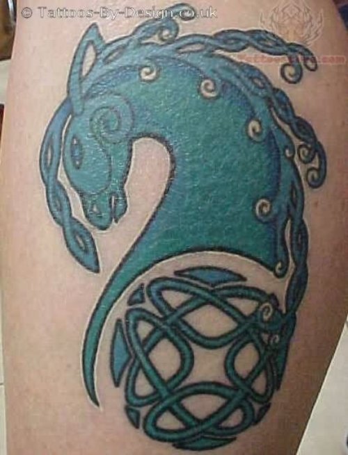 Celtic Horse Knot Tattoo