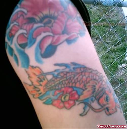 Asian Koi Fish Tattoo